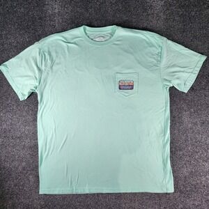 Burlebo Outdoors T-Shirt Men's 2XL Turquoise Short Sleeve Graphic Print